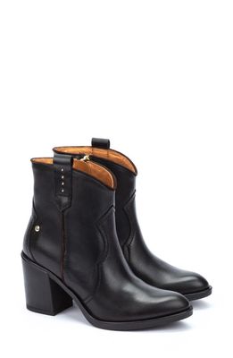 PIKOLINOS Rioja Block Heel Western Bootie in Black
