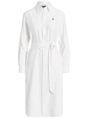 Polo Ralph Lauren Cory Polo Pony-embroidered shirtdress - White