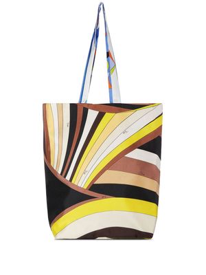PUCCI Gallery silk-satin tote bag - White