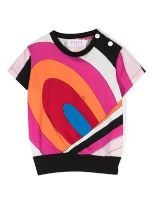 PUCCI Junior Iride-print jersey dress - Red