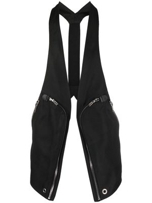 Rick Owens Bahaus zip-detail vest - Black