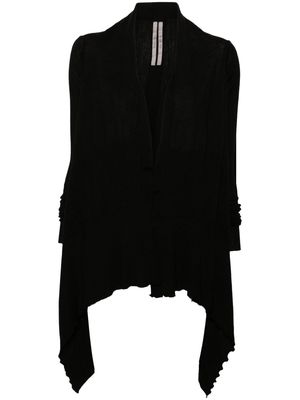 Rick Owens Medium Wrap virgin wool cardigan - Black