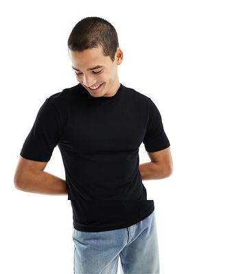 River Island 2 pack muscle t-shirts in black