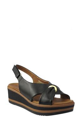 Ron White Pria Slingback Platform Sandal in Onyx