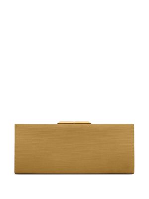 Saint Laurent small Midnight satin-finish clutch - Brown