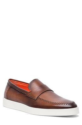 Santoni Dowdy Loafer in Dark Brown Dark Brown