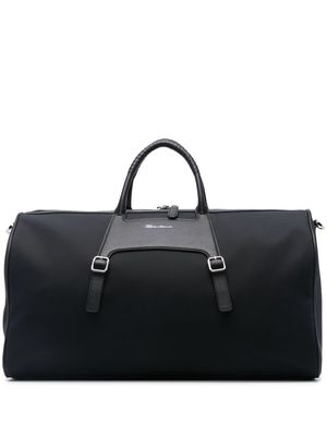 Santoni logo-print tonal holdall - Blue
