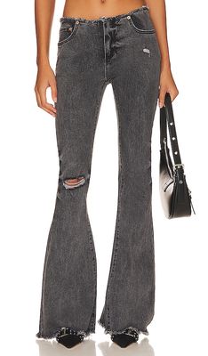 SER.O.YA Izzi Low Rise Jean in Charcoal