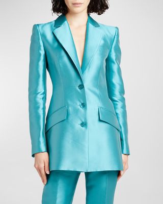 Shiny Tailored Blazer
