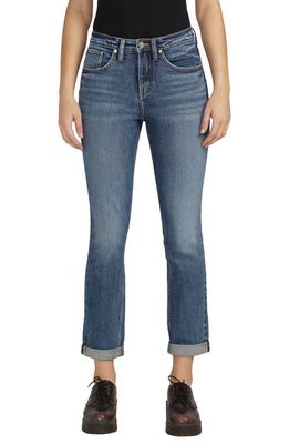 Silver Jeans Co. Beau High Waist Slim Boyfriend Jeans in Indigo