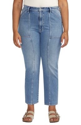 Silver Jeans Co. High Waist Straight Leg Jeans in Indigo