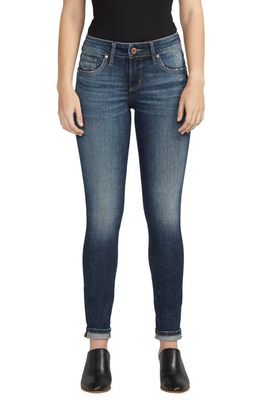 Silver Jeans Co. Mid Rise Slim Girlfriend Jeans in Indigo