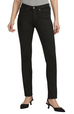Silver Jeans Co. Suki Curvy Fit Slim Straight Leg Jeans in Black