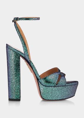 Sinner Ombre Platform Ankle-Strap Sandals