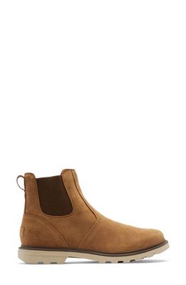 SOREL Carson Waterproof Chelsea Boot in Camel Brown/Oatmeal
