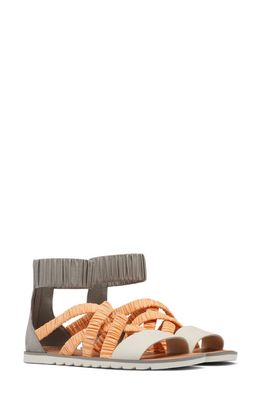 SOREL Ella II Ankle Strap Sandal in Chrome Grey Faded S