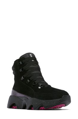 SOREL Kinetic Impact Conquest Aurora Waterproof Bootie in Black/Black