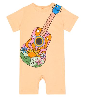Stella McCartney Kids Printed cotton playsuit