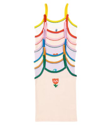 Stella McCartney Kids Set of 7 printed cotton jersey camisoles