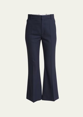 Stretch Wool Crop Trouser