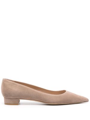 Stuart Weitzman low-heel suede pumps - Neutrals