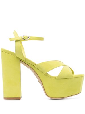 Stuart Weitzman Miami 140mm platform sandals - Green