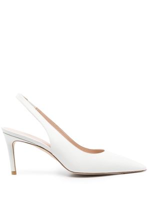 Stuart Weitzman Stuart 75mm slingback pumps - White