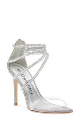 Stuart Weitzman Superglam Ankle Strap Sandal in Rosewater