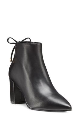 Stuart Weitzman Tieback 75 Block Bootie in Black
