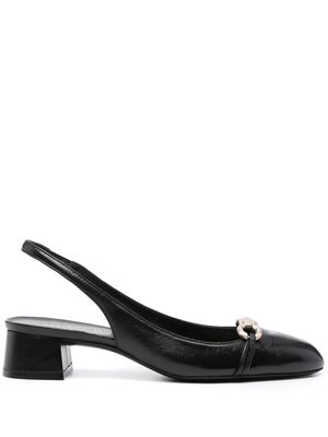 Stuart Weitzman Vivienne 35mm leather pumps - Black