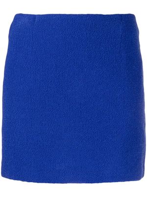 Tagliatore May fleece miniskirt - Blue