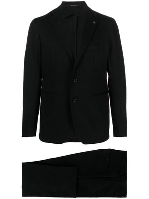Tagliatore notched-lapel single-breasted suit - Black