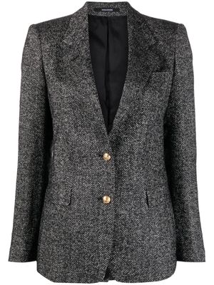 Tagliatore notched-lapels single-breasted blazer - Black