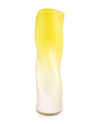 Tall Vase - Mirrored Yellow