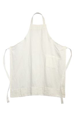 Tekla Linen Apron in Porcelain