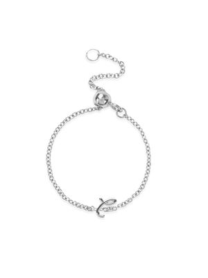 THE ALKEMISTRY 18kt white gold Love Letters L initial ring - Silver