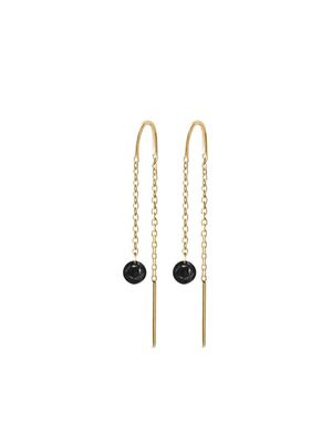 THE ALKEMISTRY 18kt yellow gold Aria black diamond earrings