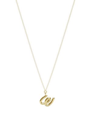 THE ALKEMISTRY 18kt yellow gold Love Letter W necklace