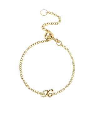 THE ALKEMISTRY 18kt yellow gold X Initial ring
