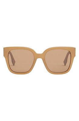 The Fendi O'Lock 54mm Geometric Sunglasses in Orange/Other /Roviex