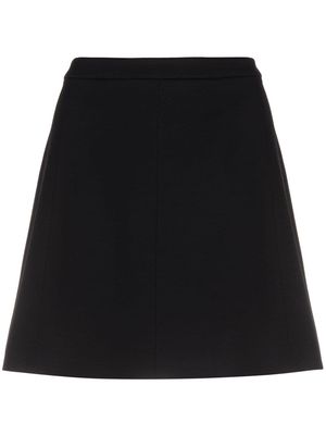 There Was One high-waisted A-line miniskirt - Black