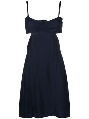 There Was One open-back sleeveless minidress - Blue