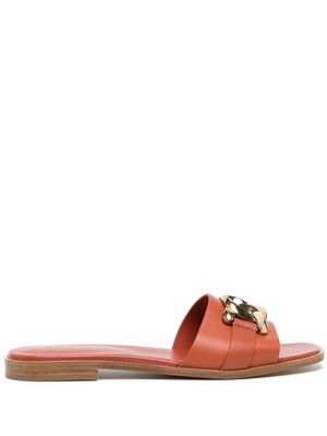 Tod's chain-link detail slides - Orange
