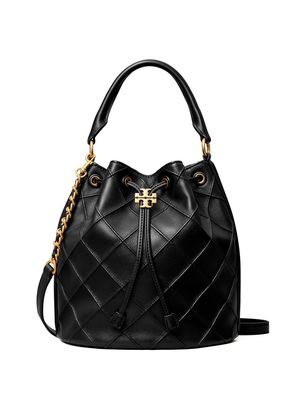 Tory Burch Fleming Soft leather bucket bag - Black