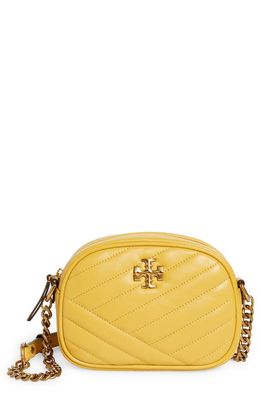 Tory Burch Kira Small Chevron Camera Bag in Golden Sunset