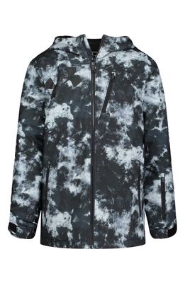 Under Armour Kids' Steeze Eaze Print Waterproof Jacket in Black