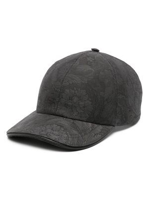 Versace baroque-jacquard cotton cap - Black