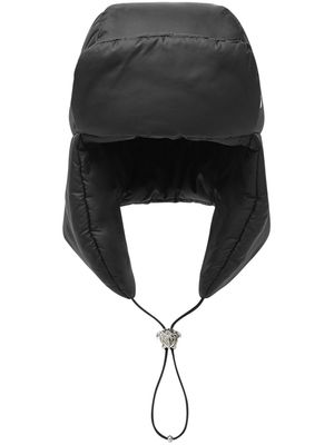 Versace drawstring-fastening padded ski hat - Black