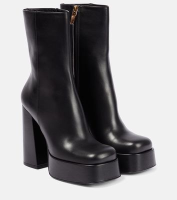 Versace Medusa Aevitas leather platform boots