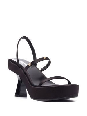 Versace Medusa leather platform mules - Black